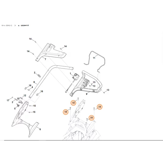 STIHL Śruba ścinana P8x40 9104 007 9991